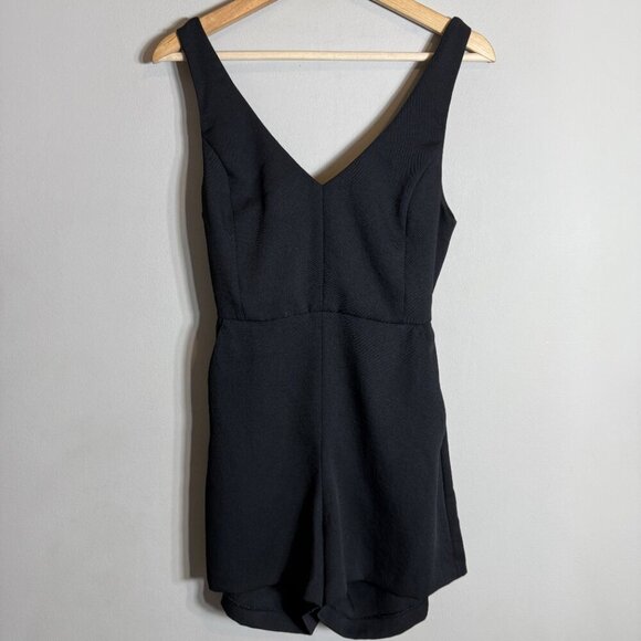 Wilfred Aritzia Ecoulement Romper Women's 4 Black Tie Waist Cut Out Sleeveless - Picture 6 of 14
